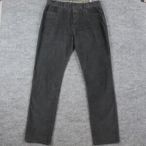 James Perse Pants Mens 33 Pocket 5 Stretch Cord Gray Corduroy Chino Casual